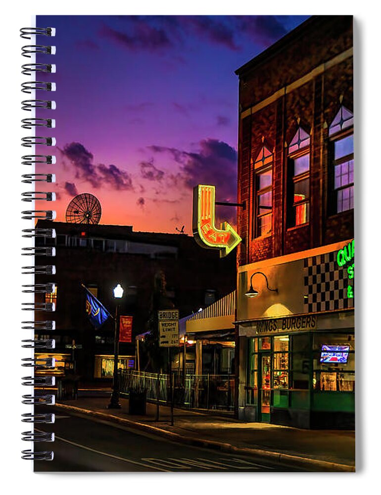 Sunset Spiral Notebook featuring the photograph Sunset at Historic Bristol by Shelia Hunt