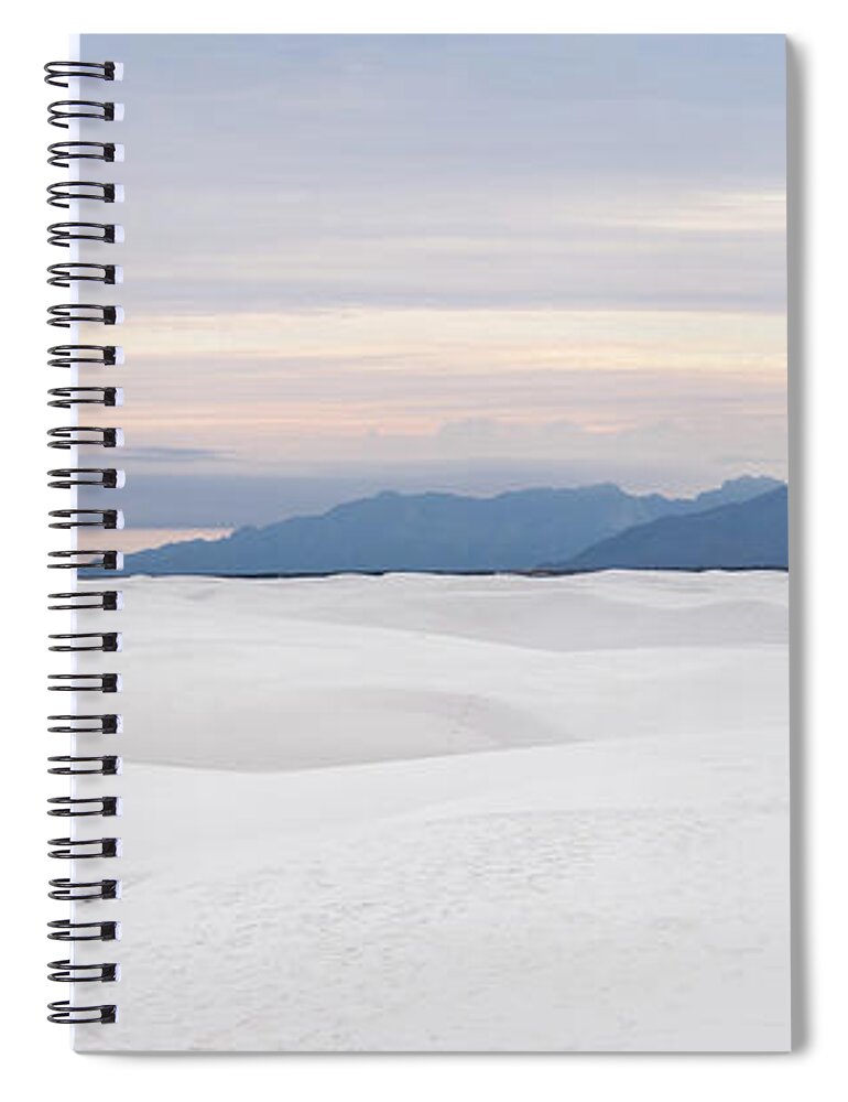 Desert Spiral Notebook featuring the photograph Sunset at White Sands by Margaret Pitcher