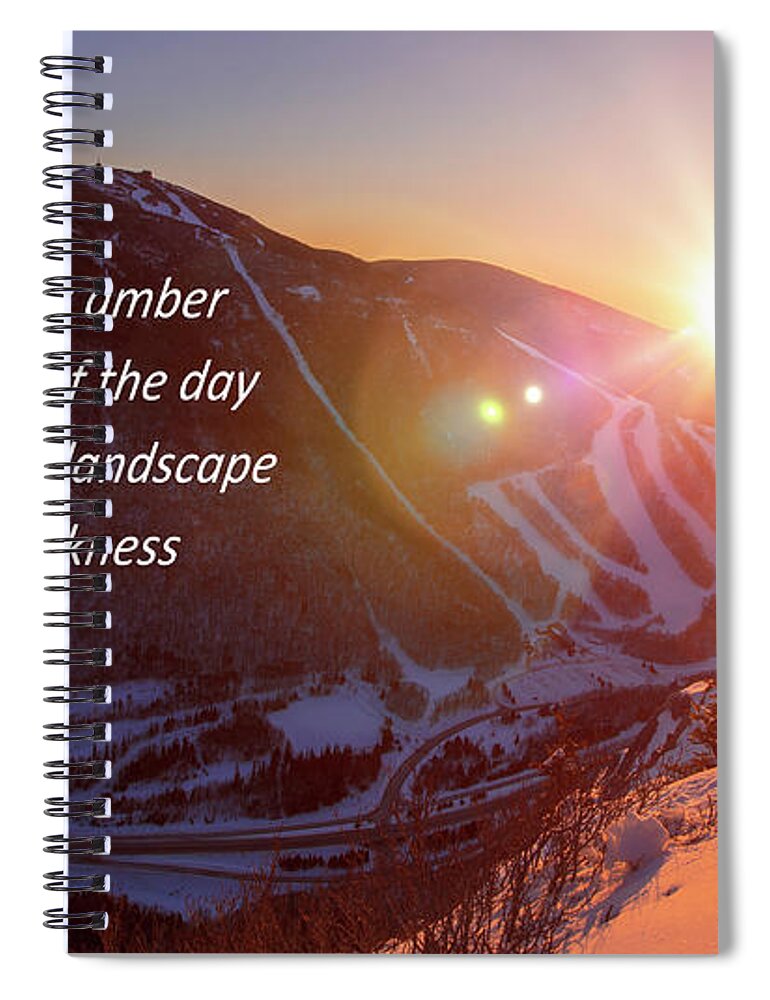 Sunset Spiral Notebook featuring the photograph Sunset Hope by White Mountain Images