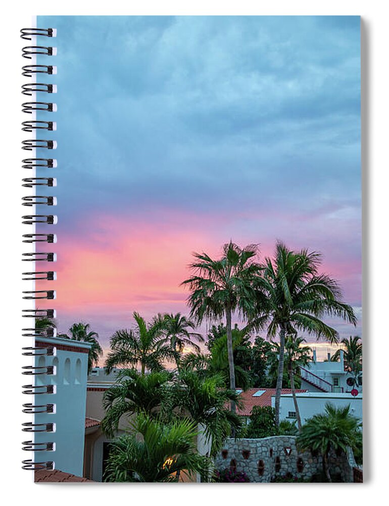 Arch Spiral Notebook featuring the photograph Sunset in Cabo 3 by Cindy Robinson