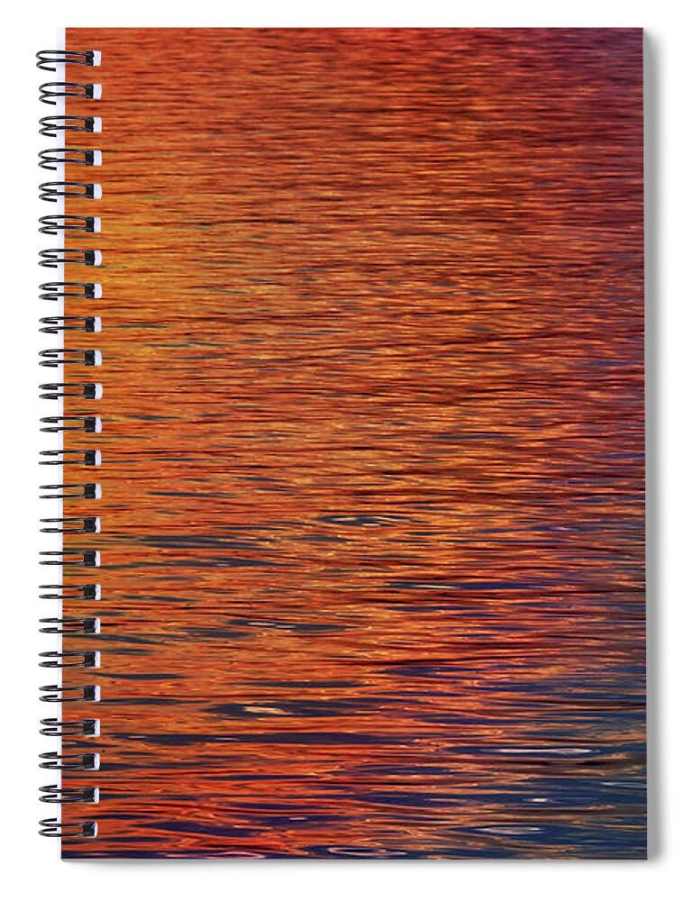 Water Spiral Notebook featuring the photograph Sunset Reflections by Rod Seel