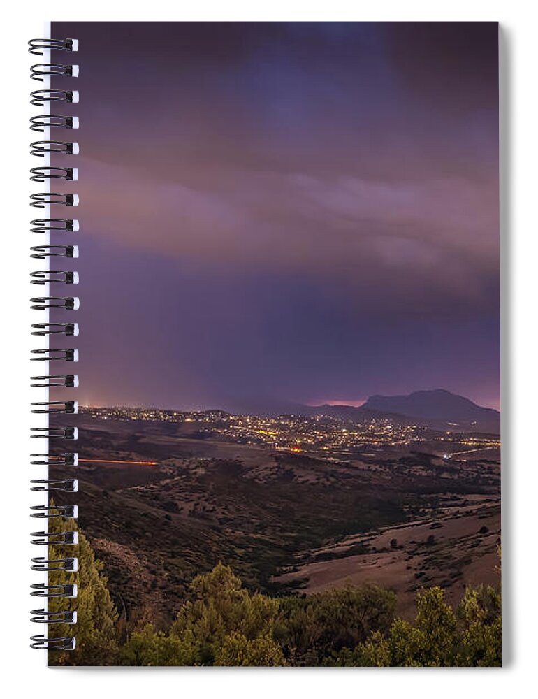 Sunset Spiral Notebook featuring the photograph Sunset Vista by Aaron Burrows