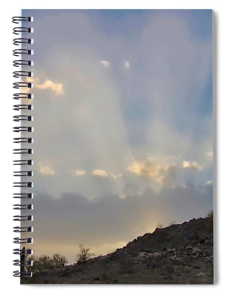 Arizona Spiral Notebook featuring the photograph Suntensed by Judy Kennedy