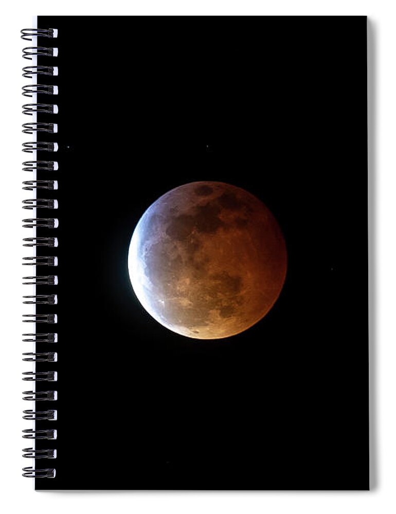 Anza Borrego Spiral Notebook featuring the photograph Super Blood Moon by Erin Marie Davis