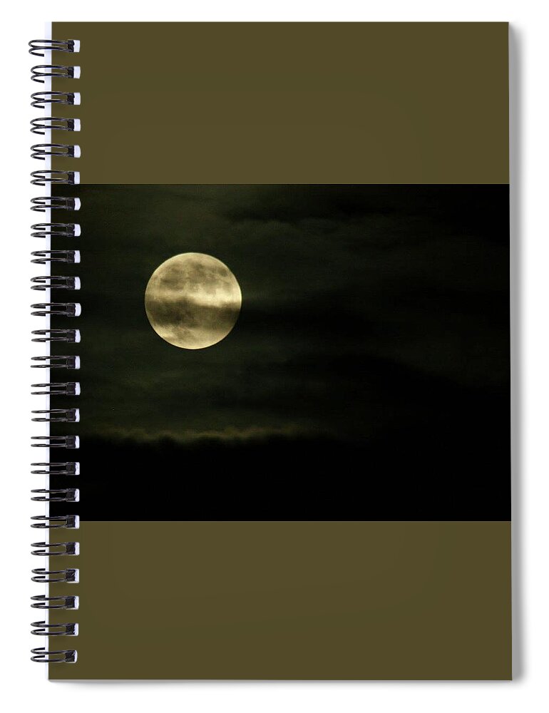  Spiral Notebook featuring the photograph Super Moon Eclipse 2 by Brad Nellis