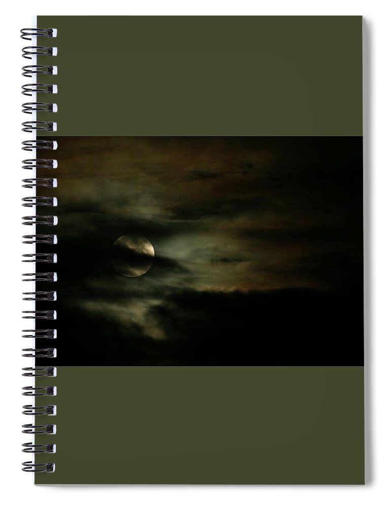  Spiral Notebook featuring the photograph Super Moon Eclipse by Brad Nellis