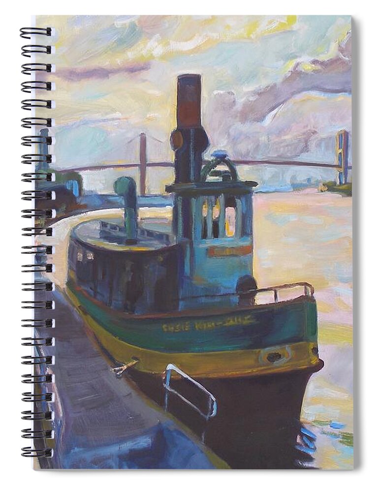 Savannah Spiral Notebook featuring the painting Susie King Taylor by Marc Poirier
