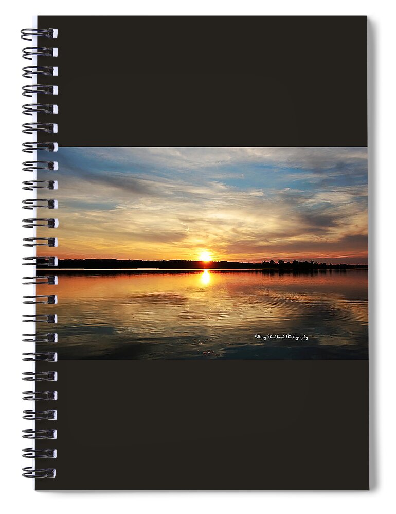 Sunset Spiral Notebook featuring the photograph Sweet Dreams Sunset by Mary Walchuck