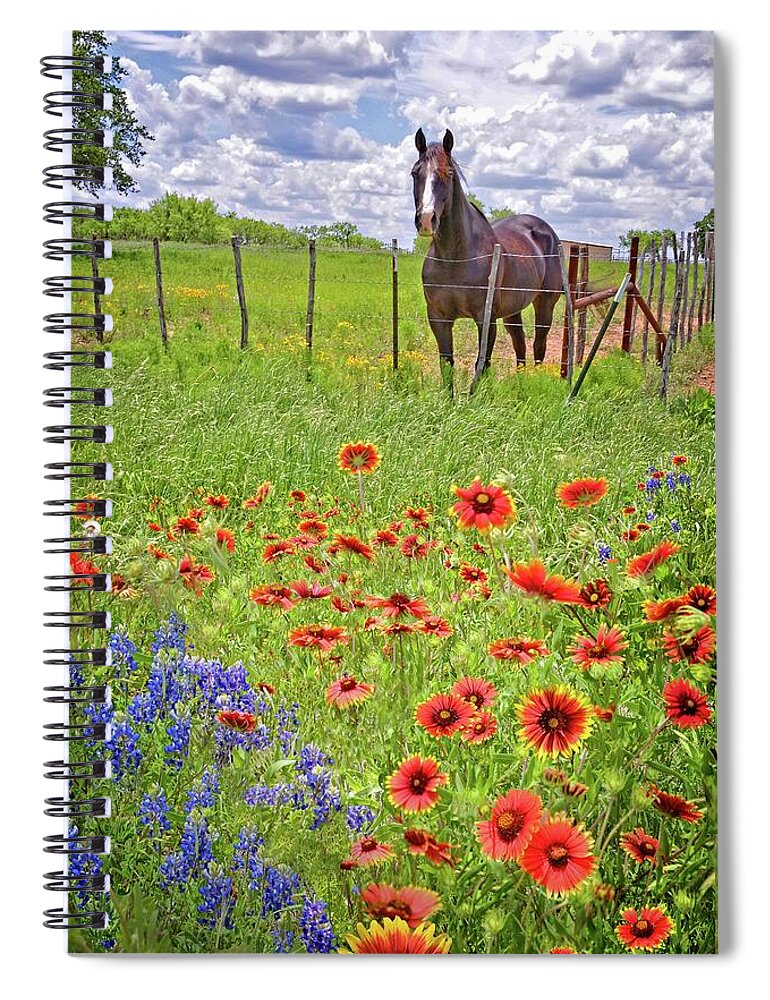 Texas Hill Country Spiral Notebook featuring the photograph Sweet Times in the Hill Country by Lynn Bauer