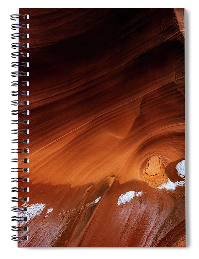 Sandstone Canyons Spiral Notebook featuring the photograph Swirling Sandstone by Doug Sturgess