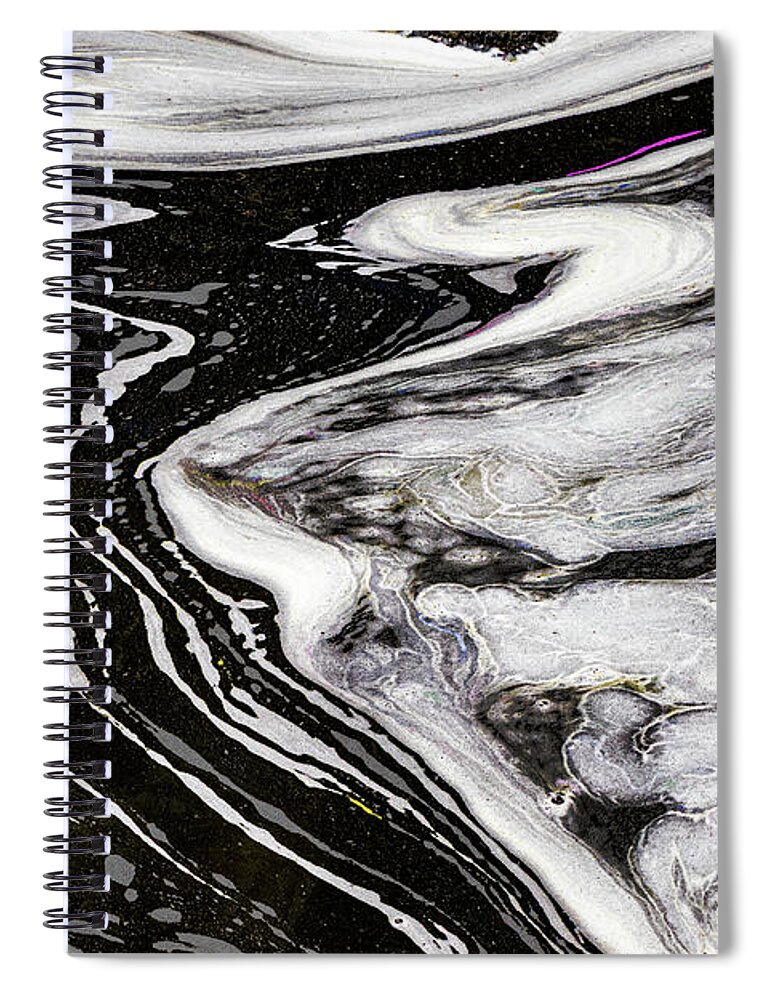 Water Spiral Notebook featuring the photograph Swirling Water by Roslyn Wilkins