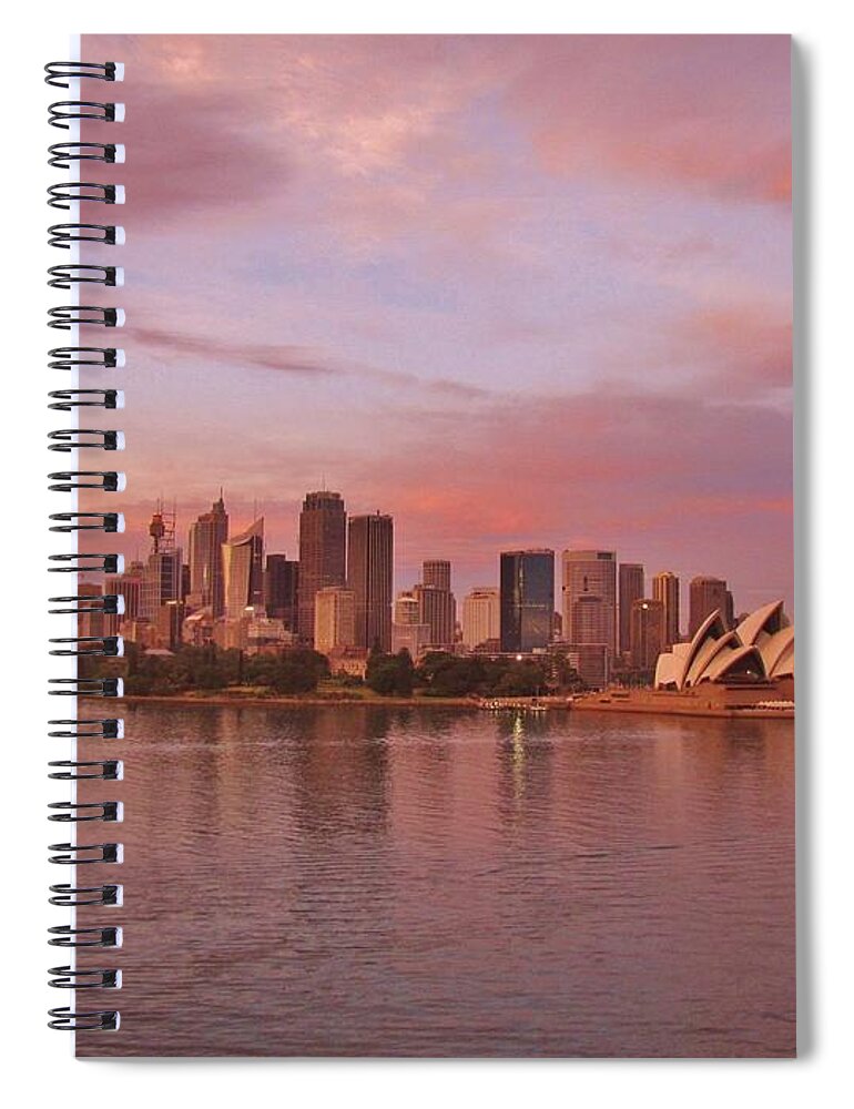Australia Spiral Notebook featuring the photograph Sydney Skyline by World Reflections By Sharon