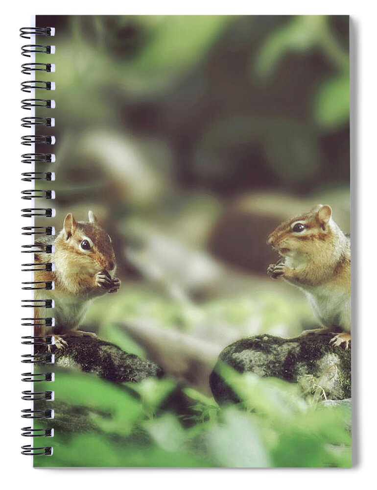 Table For Two Spiral Notebook featuring the photograph Table for Two by Carrie Ann Grippo-Pike