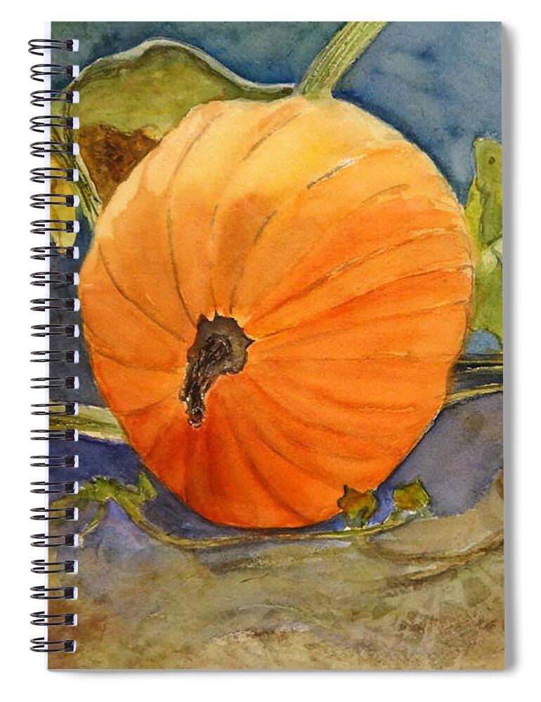 Pumpkins Spiral Notebook featuring the painting Take Me Home by Anna Jacke