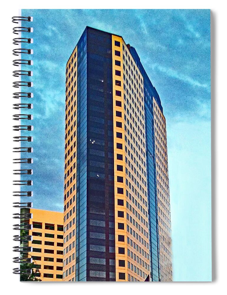 Building Spiral Notebook featuring the photograph Tallest by Andrew Lawrence