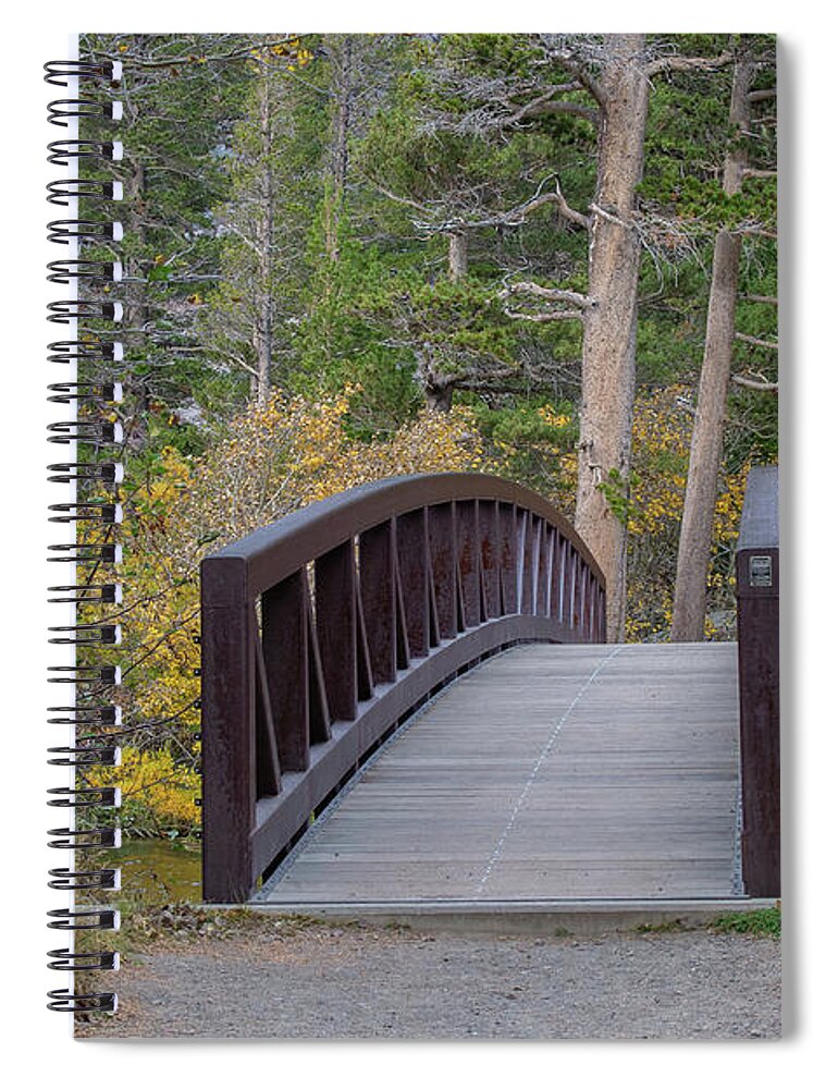Tamarack Bridge Spiral Notebook featuring the photograph Tamarack Bridge, Mammoth Lakes, California by Bonnie Colgan