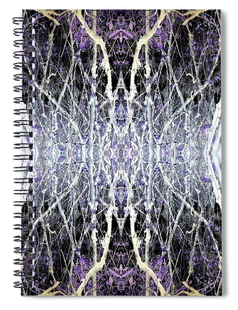 Tangled Woods Spiral Notebook featuring the digital art Tangled Woods by Teresamarie Yawn