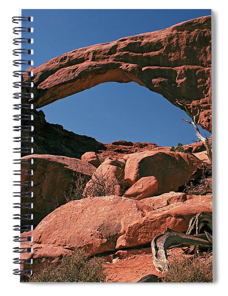 Tom Daniel Spiral Notebook featuring the photograph Tapestry Arch by Tom Daniel