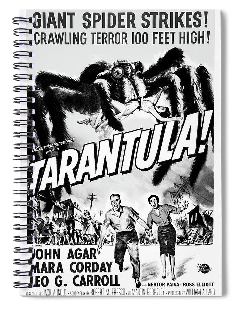 Tarantula Retro Vintage Horror Movie Advertising Poster 1955 Black