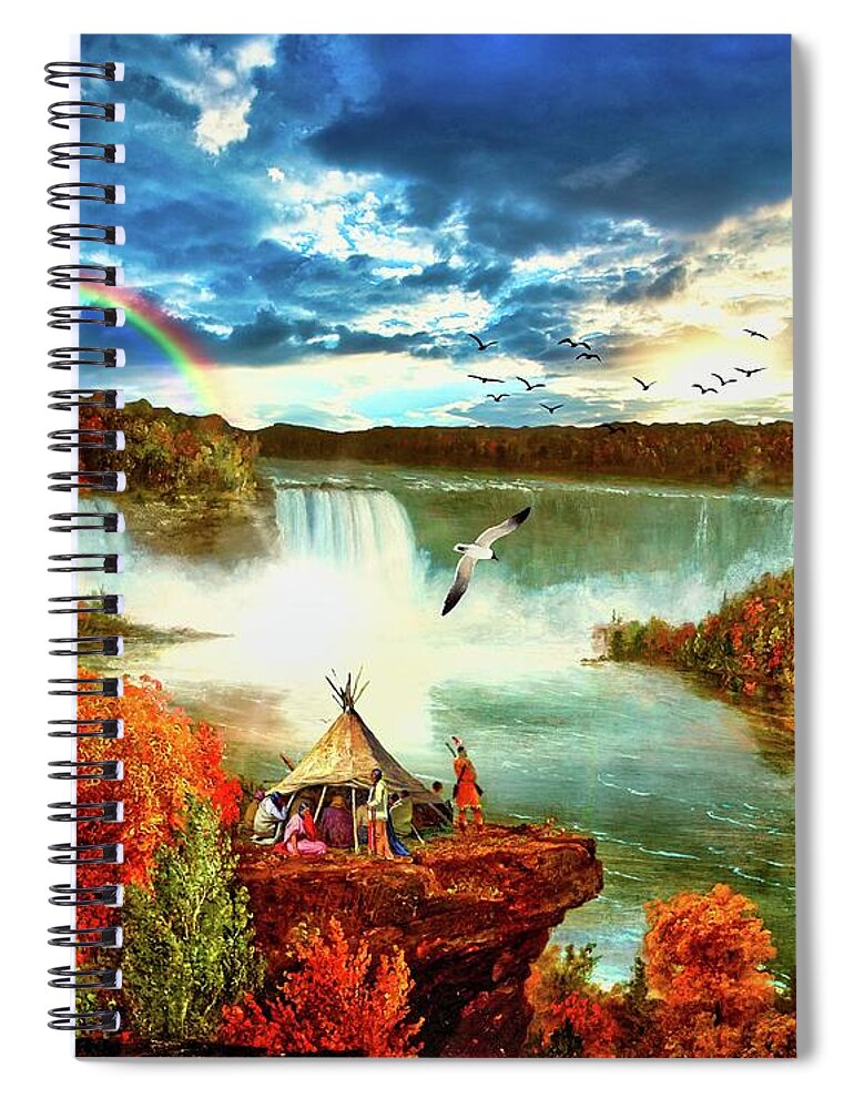 Niagara Falls Spiral Notebook featuring the digital art Taste of Heaven by Norman Brule