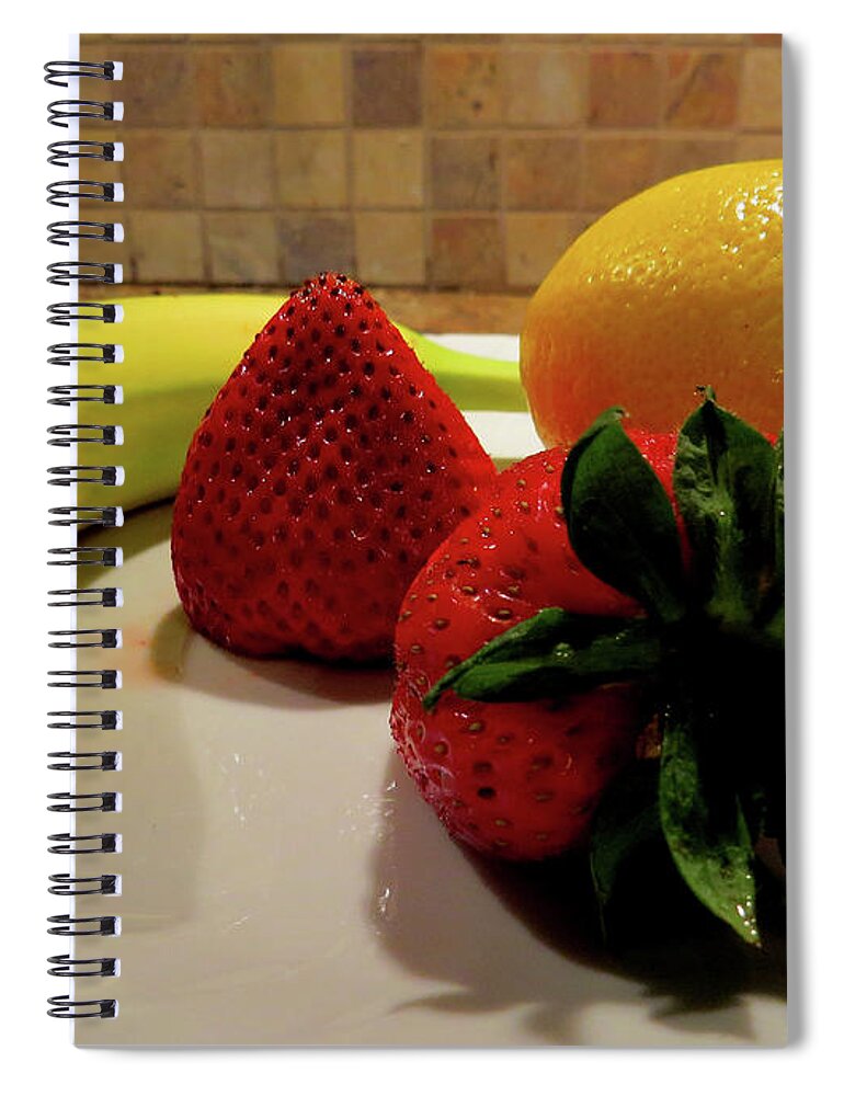 Fruit Spiral Notebook featuring the photograph Tastes of Summer by Linda Stern