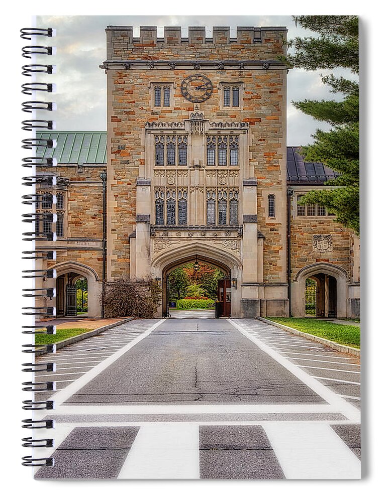 Vassar College Spiral Notebook featuring the photograph Taylor Hall Vassar College by Susan Candelario