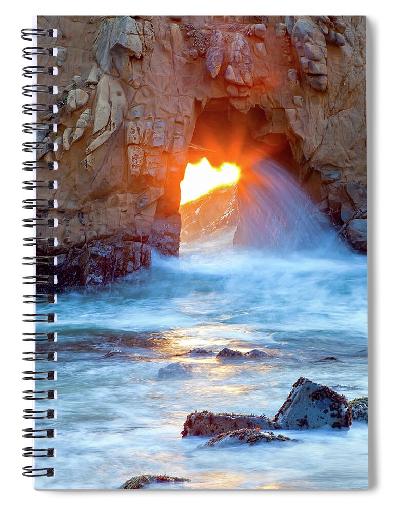 Landscape Spiral Notebook featuring the photograph Tears of The Sun by Jonathan Nguyen
