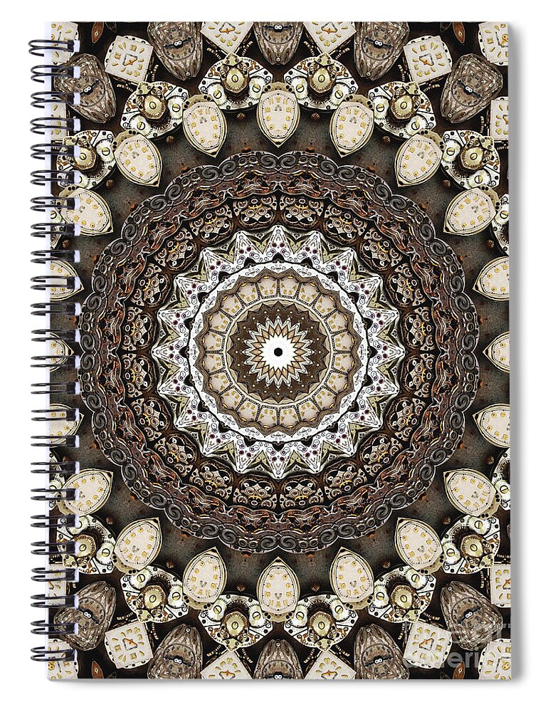 Tempus Fugit Spiral Notebook featuring the digital art Tempus Fugit by Phil Perkins