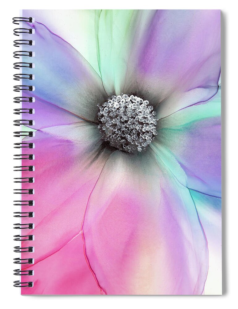 Flower Spiral Notebook featuring the painting Tender by Kimberly Deene Langlois