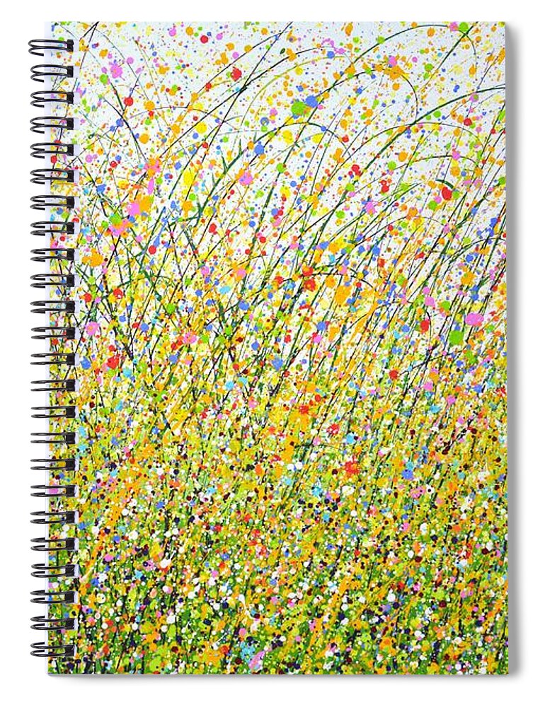 Nature Spiral Notebook featuring the painting Tender May 2. by Iryna Kastsova
