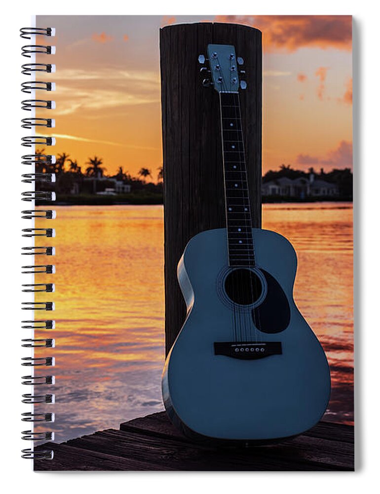 Music Spiral Notebook featuring the photograph Tequila Sunrise by Laura Fasulo