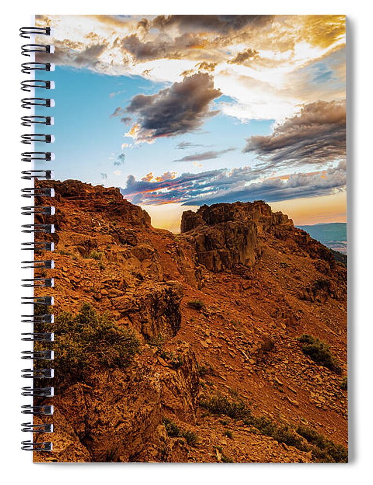 Hiking Spiral Notebook featuring the photograph Terraform by Mike Lee