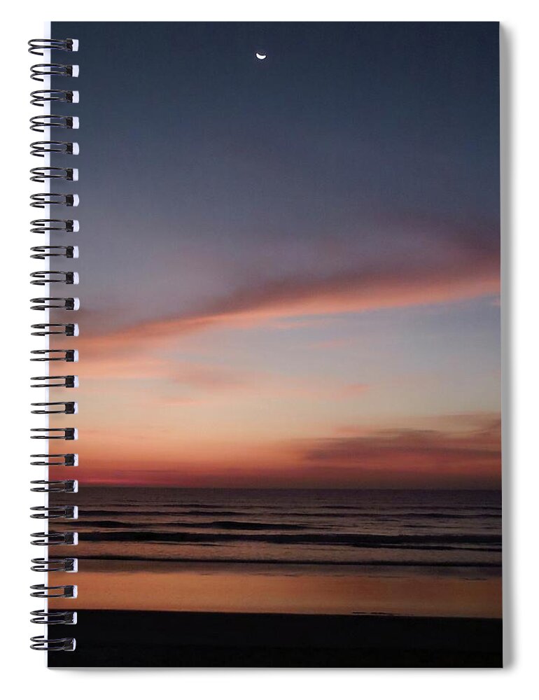 Landscapes Spiral Notebook featuring the photograph Thai Beach Moonrise by Matthew Adelman