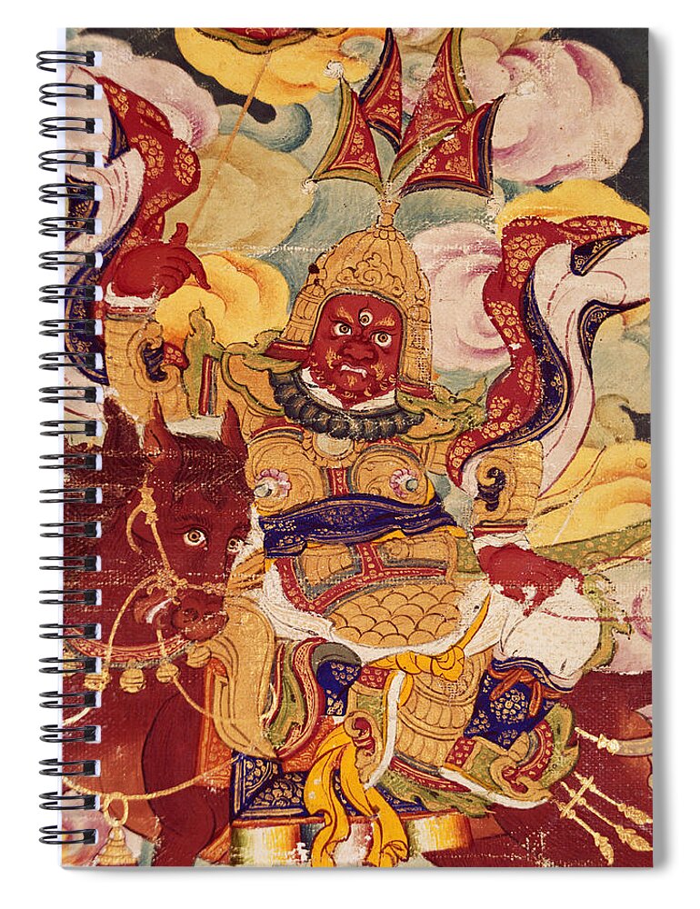 Armor Spiral Notebook featuring the photograph Thangka Painting by Ray Ellis