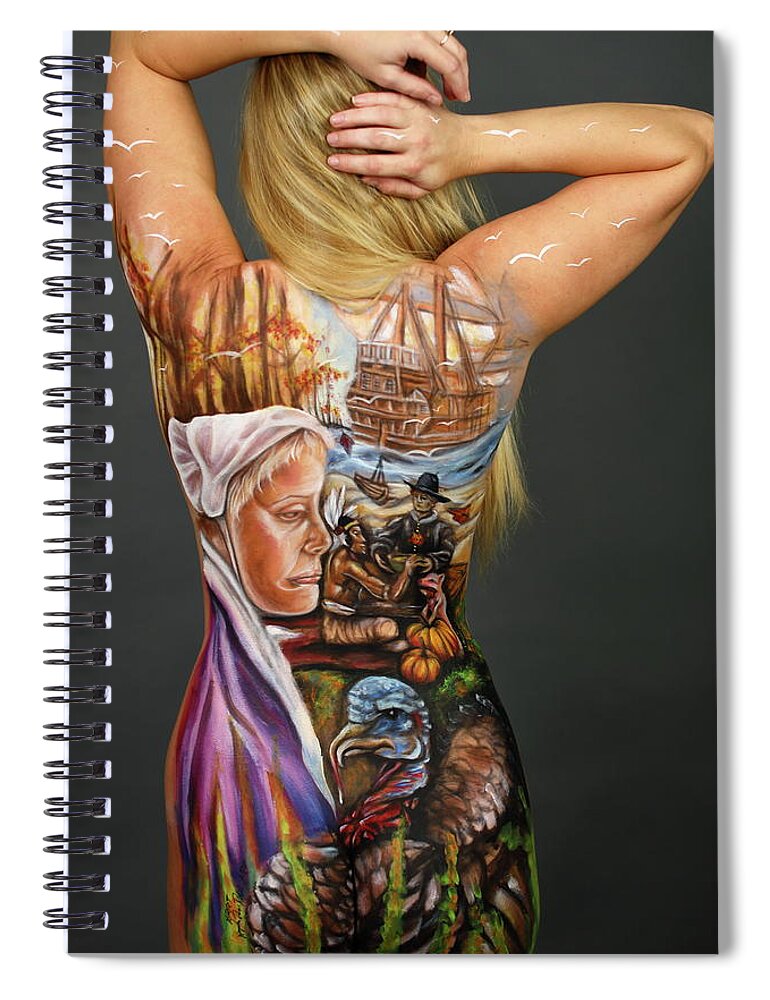 Thanksgiving Spiral Notebook featuring the photograph Thanksgiving 2019 by Cully Firmin