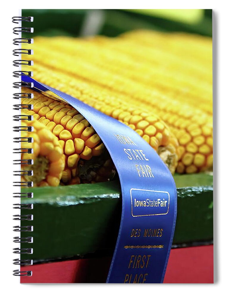 Corn Spiral Notebook featuring the photograph That's A Winner by Lens Art Photography By Larry Trager