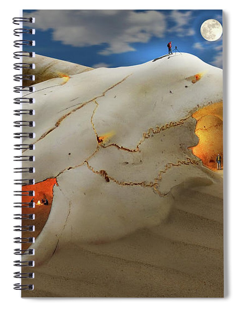 Surrealism Spiral Notebook featuring the photograph The Adventurers S E by Mike McGlothlen