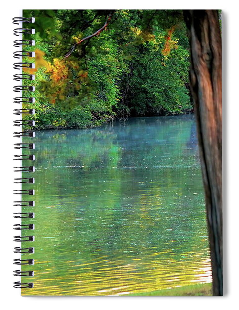 Landscape Spiral Notebook featuring the photograph The Arrival by Diana Mary Sharpton