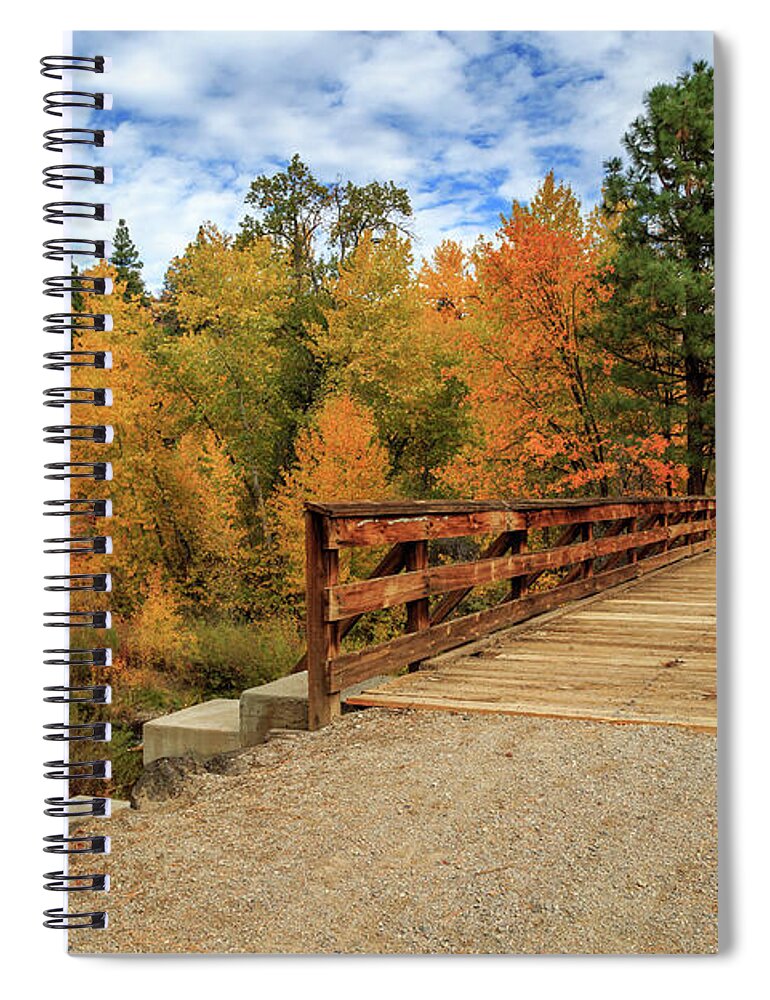 Trail Spiral Notebook featuring the photograph The Bizz Johnson Trail by James Eddy