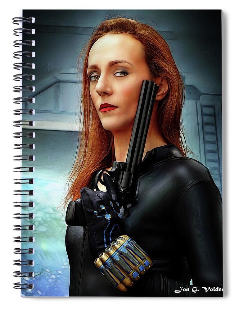 Black Widow Spiral Notebook featuring the photograph The Black Widow Maker by Jon Volden