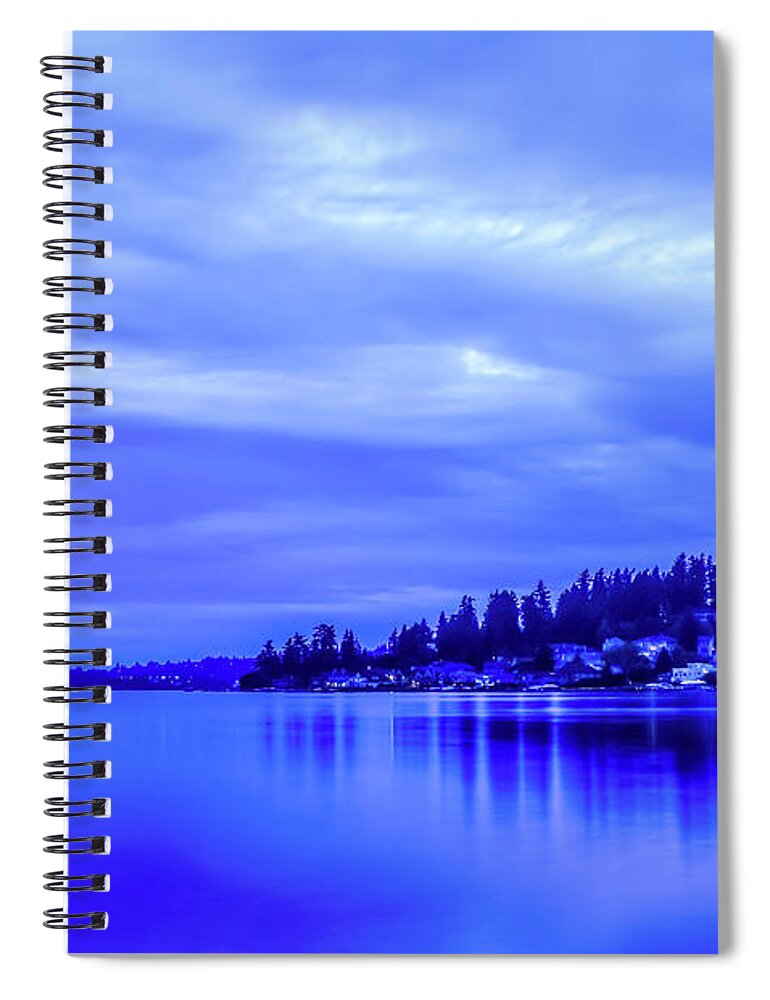 Blue Hour Spiral Notebook featuring the photograph The Blue Hour by Anamar Pictures