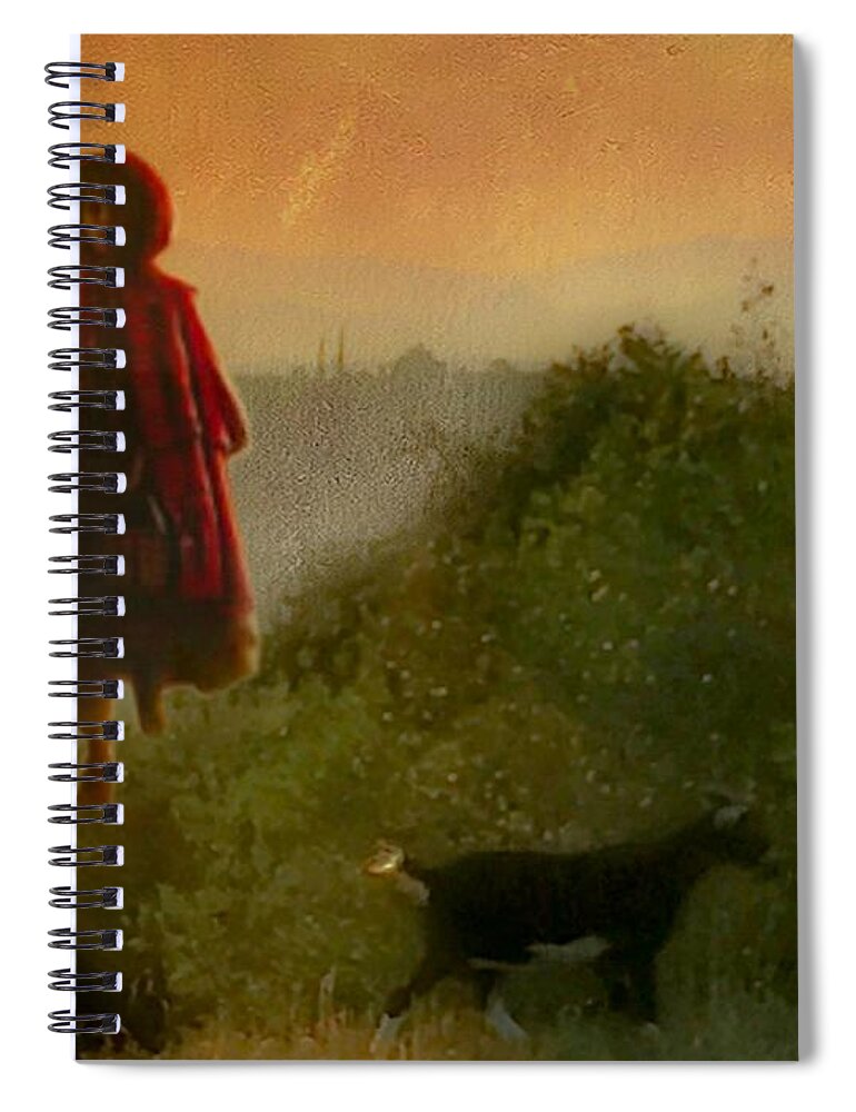 Tale Spiral Notebook featuring the photograph The Brothers Grimm by Auranatura Art