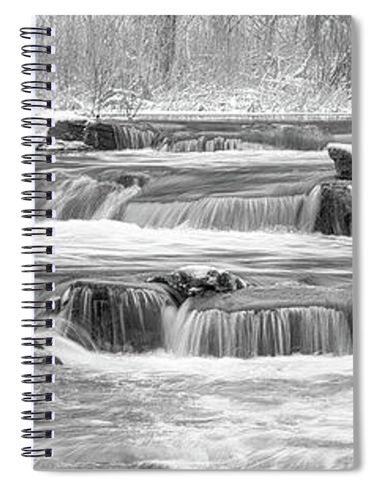 Cascading Waterfalls Spiral Notebook featuring the photograph The Cascades of Fallbrook by Rod Best