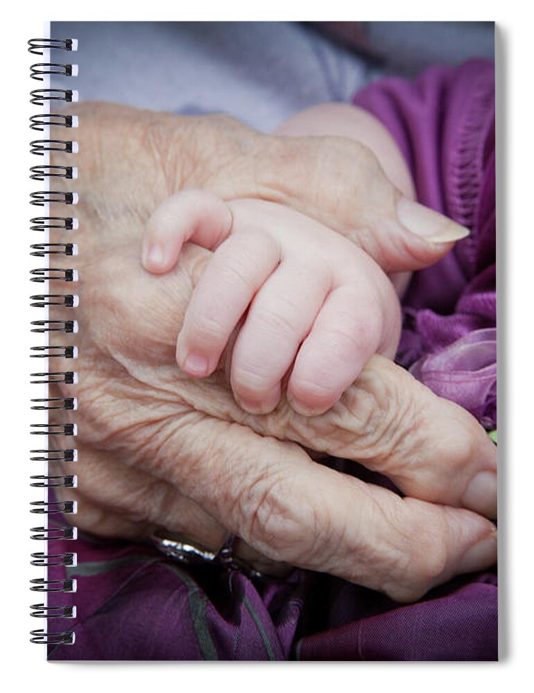 Hands Spiral Notebook featuring the photograph The Circle of Life by Monroe Payne