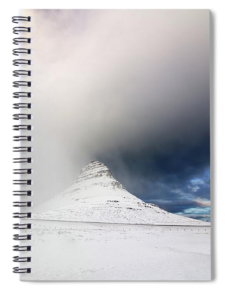 Iceland Spiral Notebook featuring the photograph The cloak of winter by Christopher Mathews