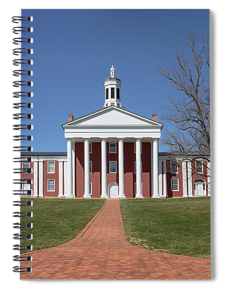 Washington And Lee University Spiral Notebook featuring the photograph The Colonnade - Washington and Lee University by Susan Rissi Tregoning