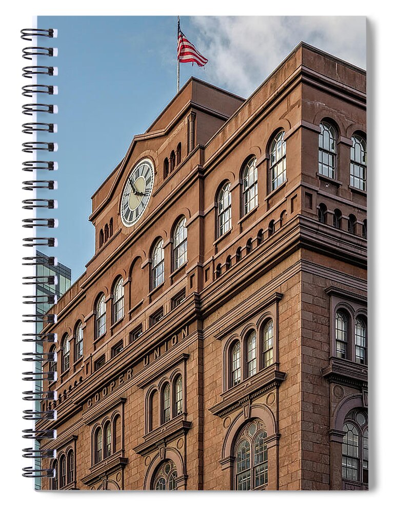 Cooper Union Spiral Notebook featuring the photograph The Cooper Union by Susan Candelario