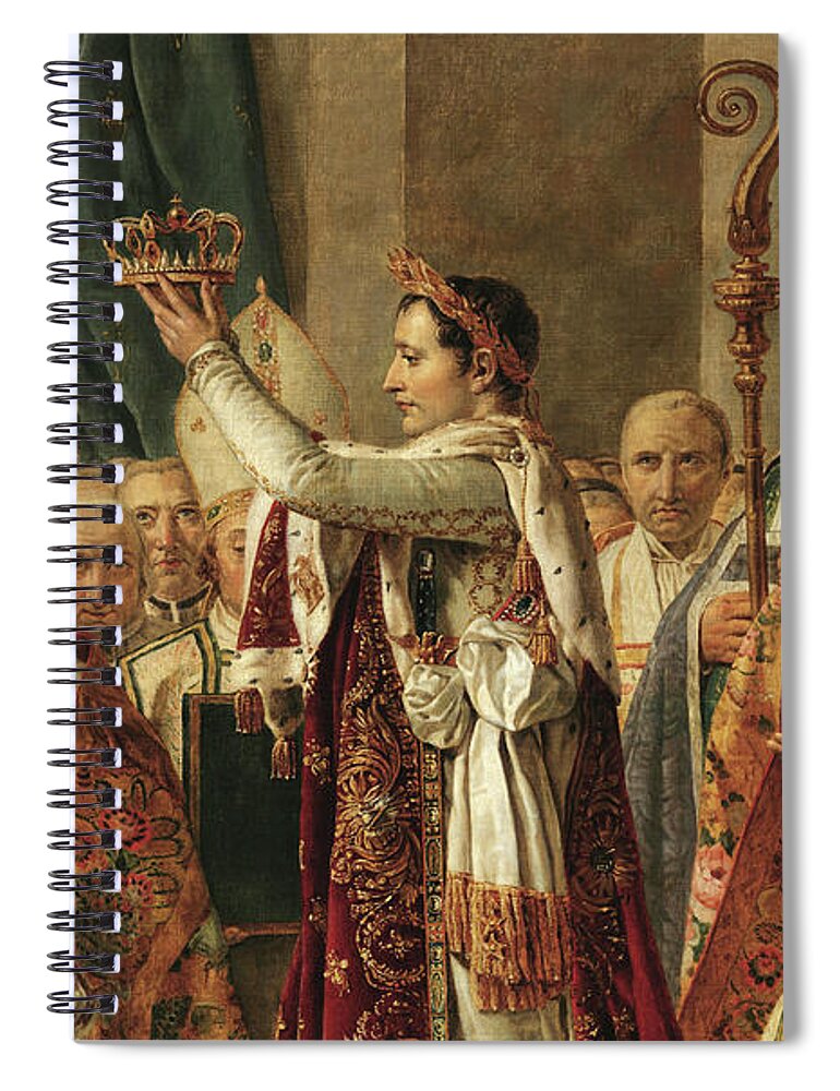Jacques-louis David Spiral Notebook featuring the painting The Coronation of Emperor Napoleon, 1807 by Jacques-Louis David