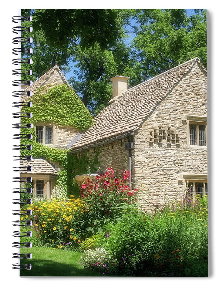 Greenfield Village Spiral Notebook featuring the photograph The Cotswold Cottage by Robert Carter