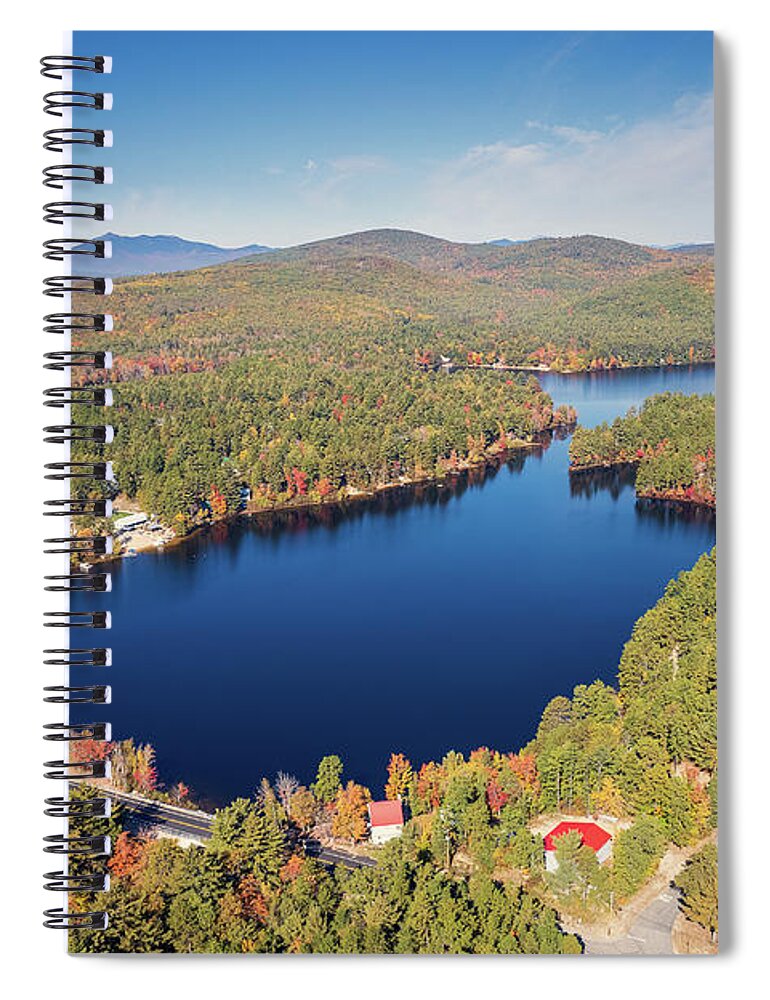  Spiral Notebook featuring the photograph The Danforth's - Ossipee Lake, NH by John Rowe